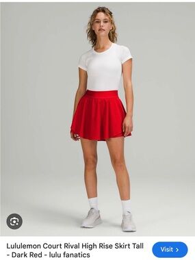 Lululemon court rival skirt, tall